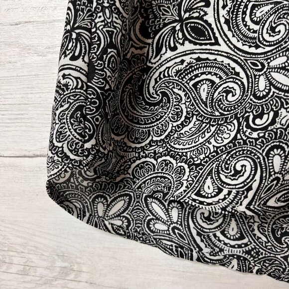 Express Blouse Womens SZ XS The Portifino Shirt Floral Paisley Sleeveless Travel - Picture 4 of 15